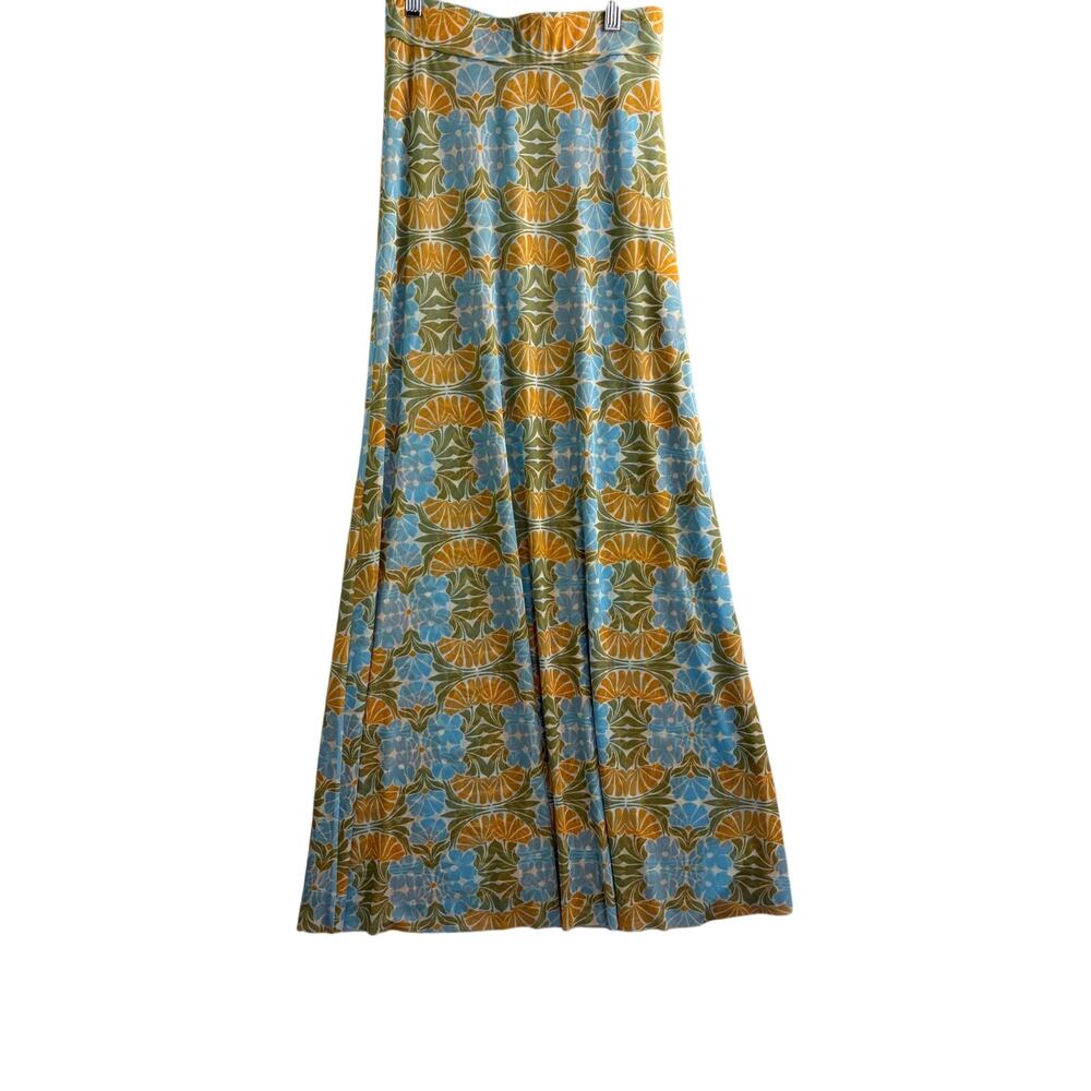 MISA Los Angeles Ekat Maxi Skirt - NWT - Blue Citrus Print - Size XS - Picture 4 of 10